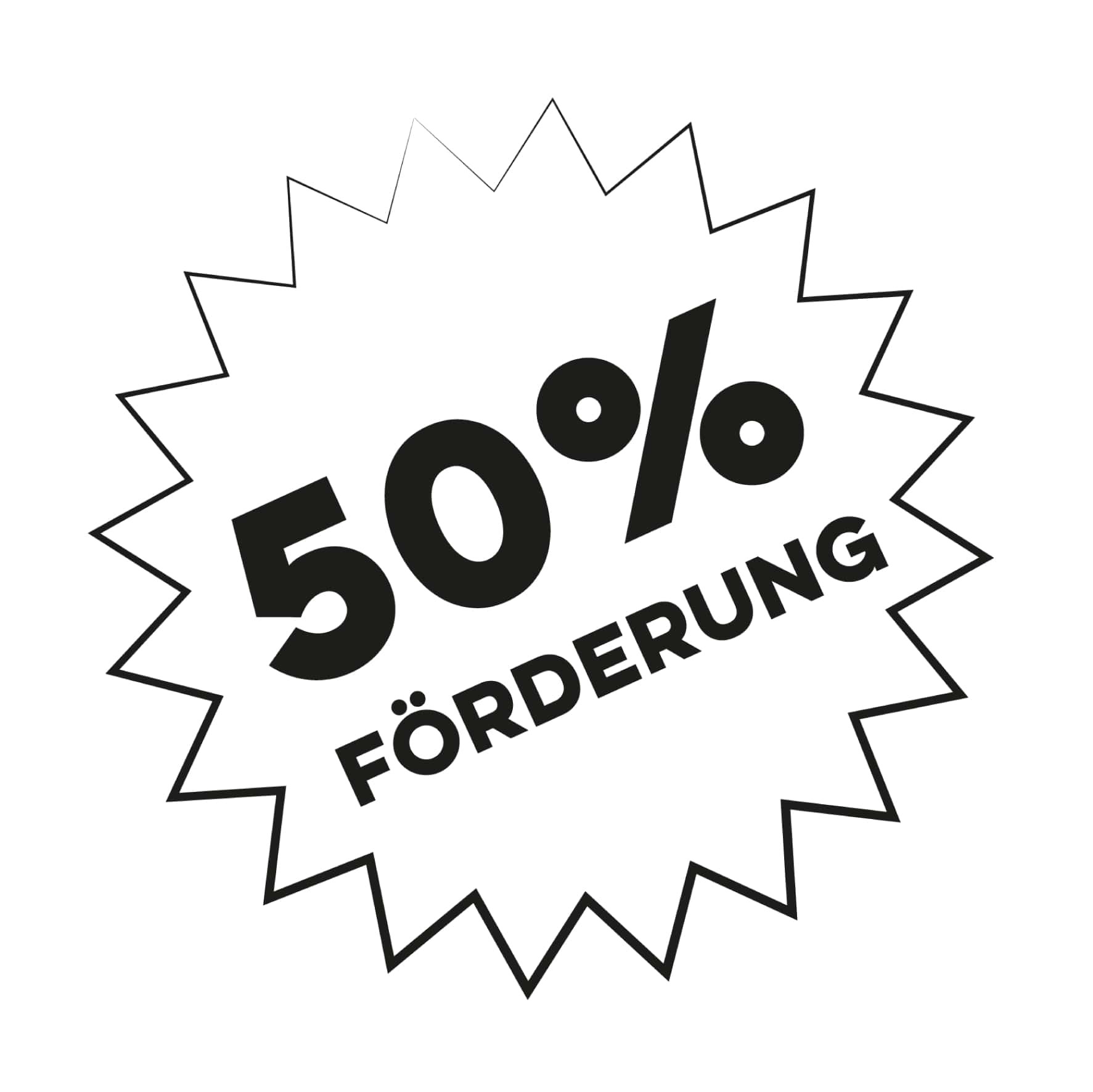 50% Förderung